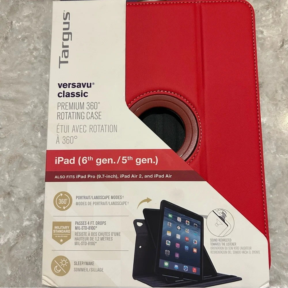 Targus Versavu Classic Red Rotating Case for iPad